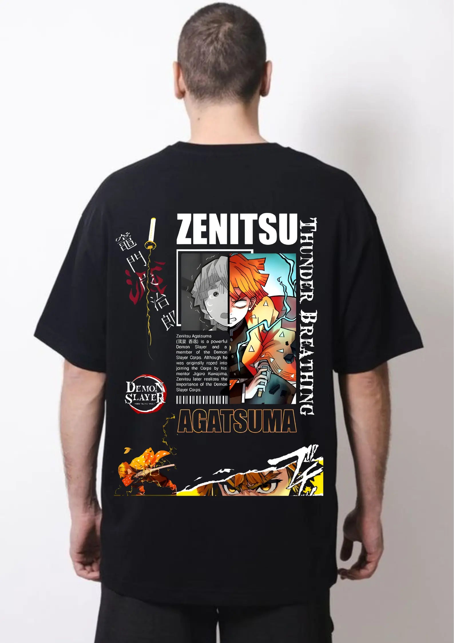 Demon slayer zenitus oversize t-shirt My Store